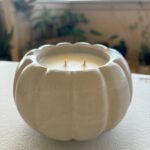 Seasonal Concrete Candle | Pumpkin Haupia